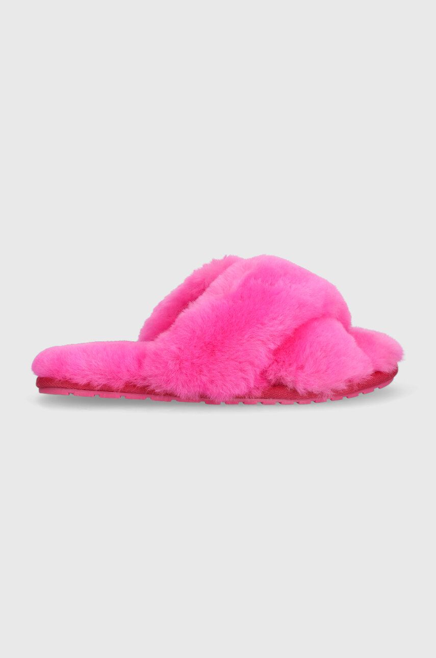 Pantofle Emu Australia Barbie® Mayberry růžová barva, W12900.BAPI - růžová - Svršek: Vlna Vnitř