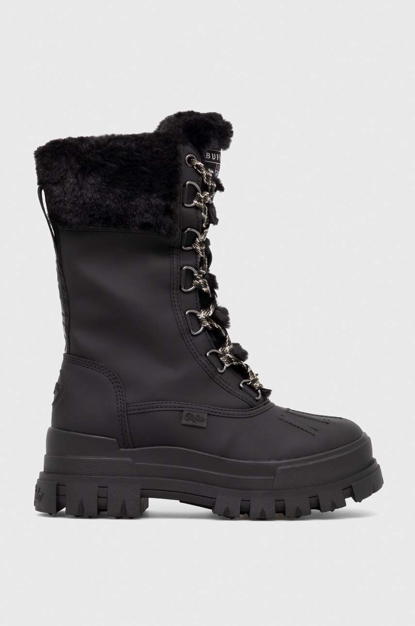 Buffalo Cizme De Iarna Aspha Duck Boot Warm Culoarea Negru, 1622184