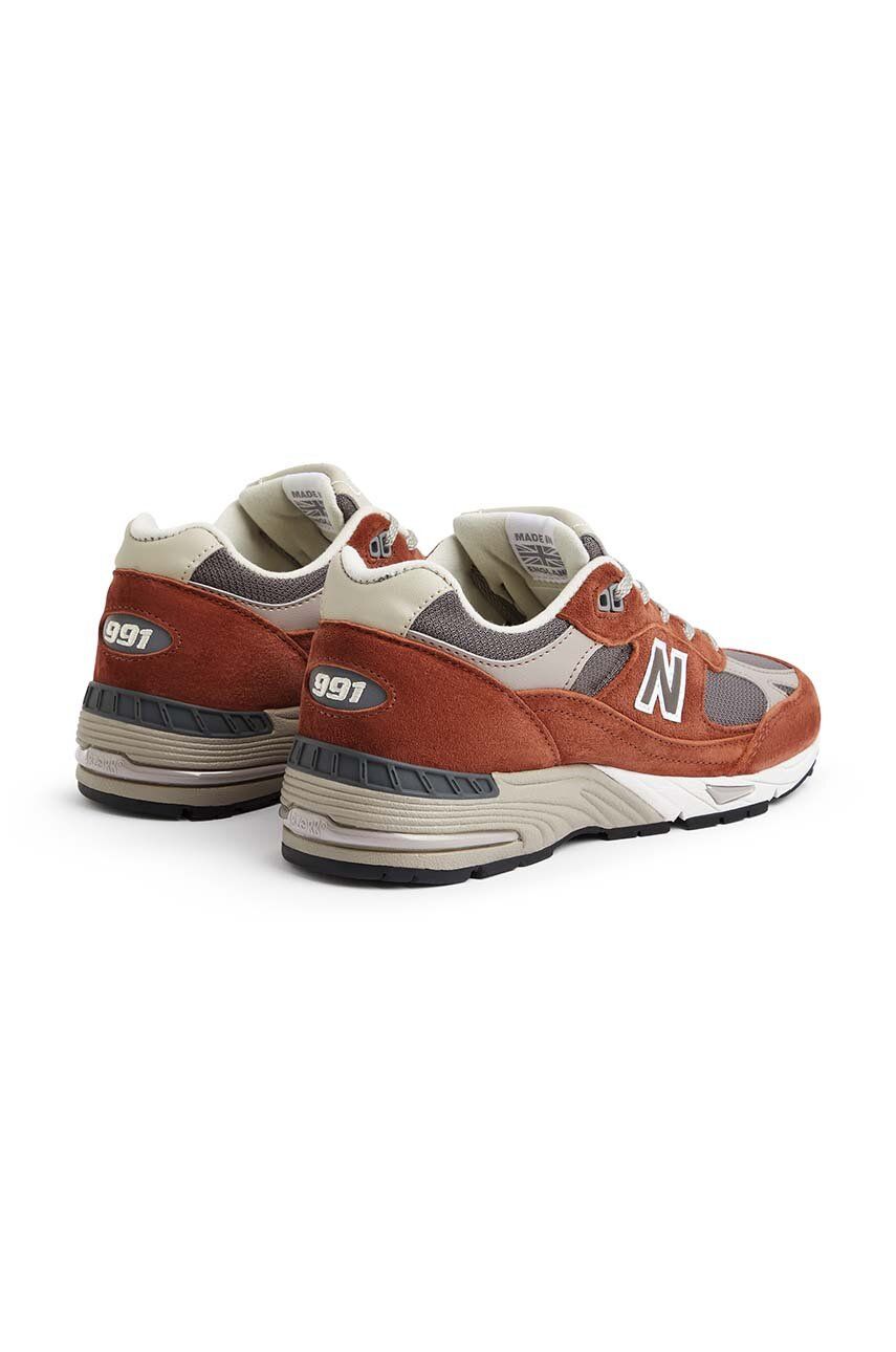 New Balance Sneakers W991PTY Made In UK Culoarea Maro