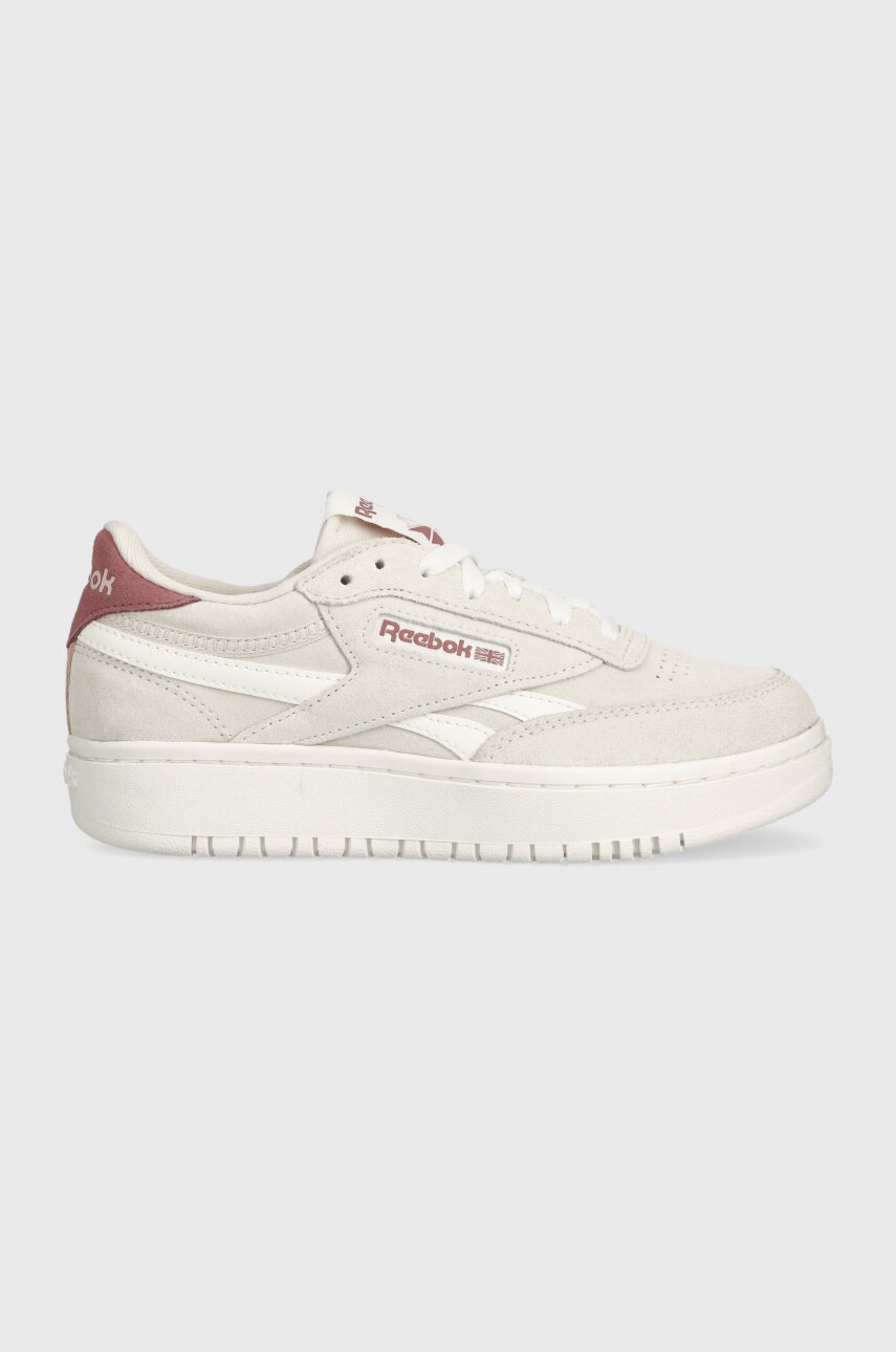 Sneakers boty Reebok Classic CLUB C béžová barva - béžová - Svršek: Přírodní kůže Vnitřek: Text