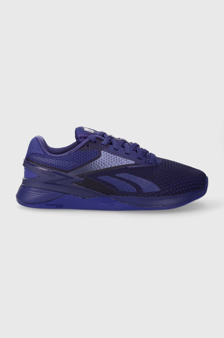 Tréninkové boty Reebok Nano x3 fialová barva - fialová - Svršek: Umělá hmota
