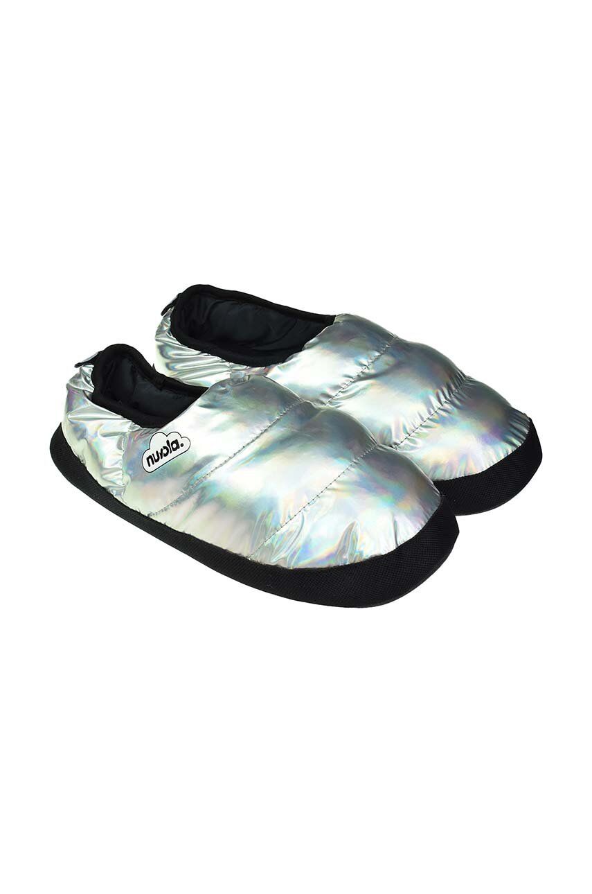 Papuci De Casa Classic Metallic Culoarea Argintiu, UNCLMETL