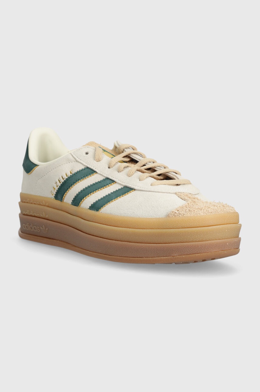 Σουέτ αθλητικά παπούτσια adidas Originals Gazelle Bold χρώμα: μπεζ, ID7056 φωτογραφία