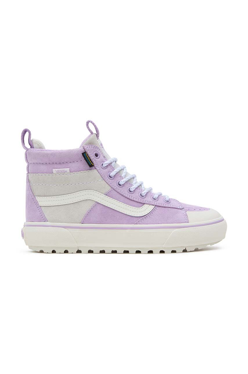 Vans Tenisi Din Piele Intoarsa Sk8-hi Mte-2 Culoarea Violet, Vn0007nkup21