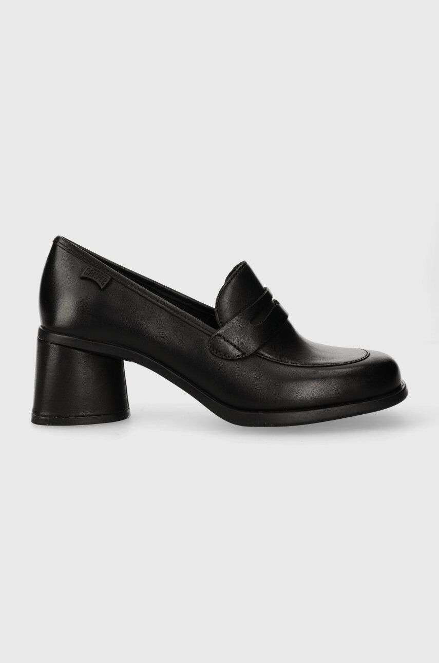Camper pantofi de piele Kiara culoarea negru, cu toc drept, K201417.001