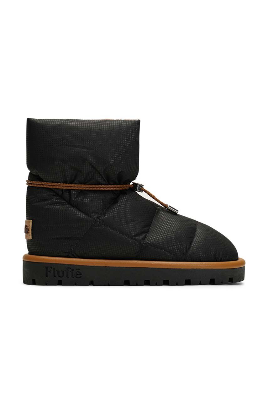 Flufie cizme de iarna Classic culoarea negru