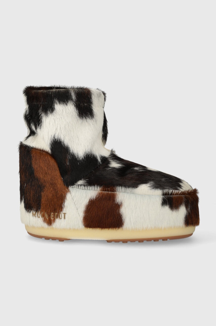 

Апрески с телешки косъм Moon Boot Icon Low Nolace Pony в кафяво 14094900.002, Кафяв
