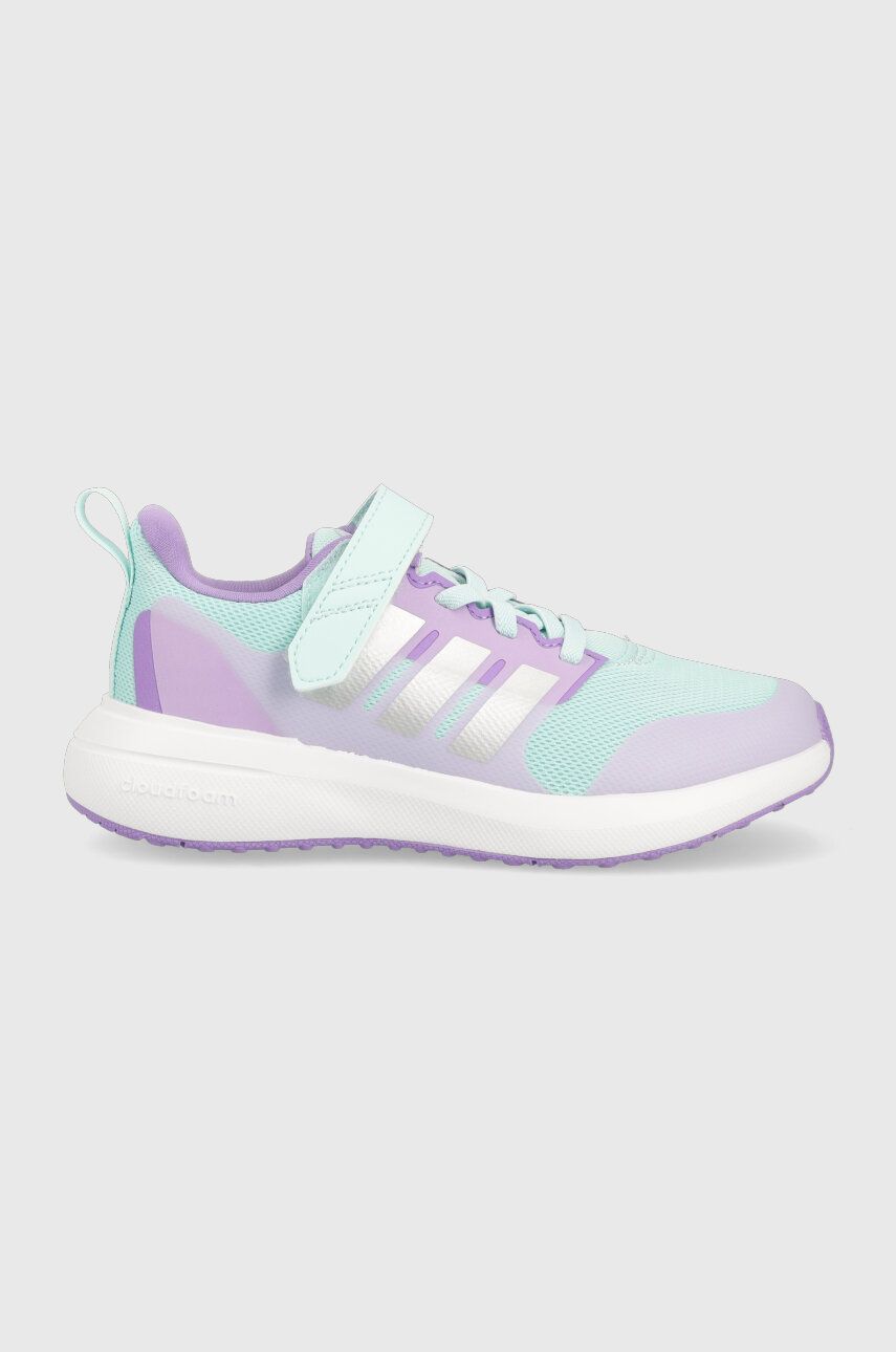 Dětské sneakers boty adidas FortaRun 2.0 EL K fialová barva - fialová -  Svršek: Umělá hmota