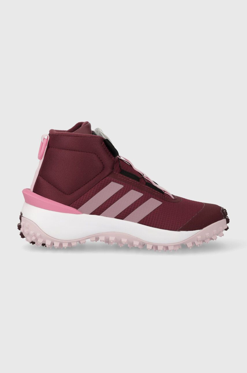Dětské boty adidas FORTATRAIL BOA K růžová barva - růžová - Svršek: Umělá hmota