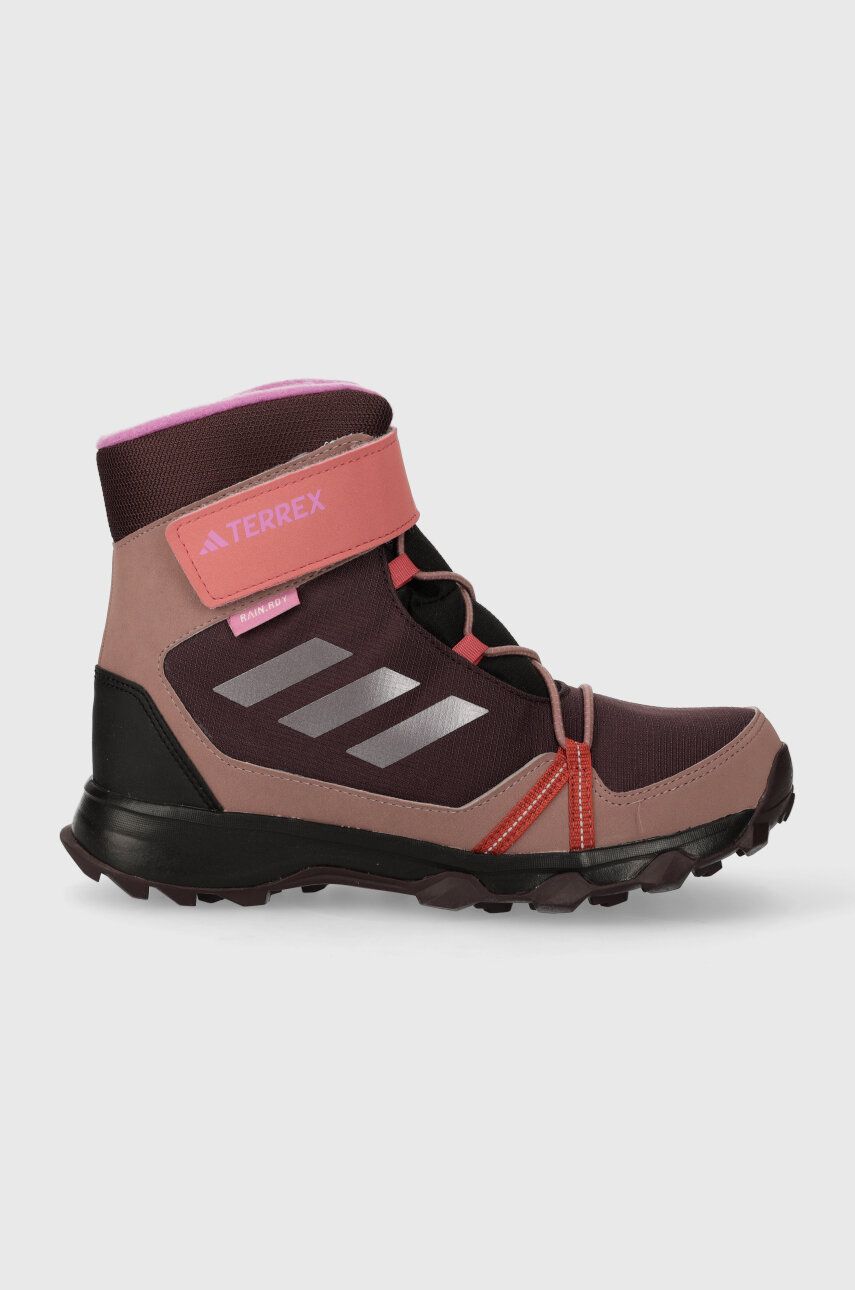 Levně Dětské boty adidas TERREX TERREX SNOW CF R.RD fialová barva