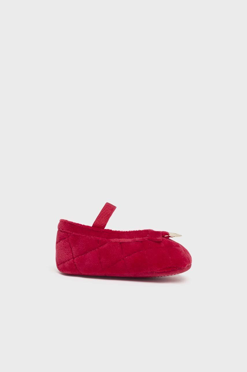 Levně Dětské boty Mayoral Newborn červená barva