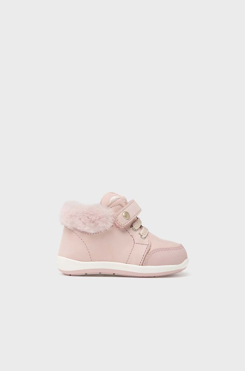 Levně Dětské zimní boty Mayoral růžová barva