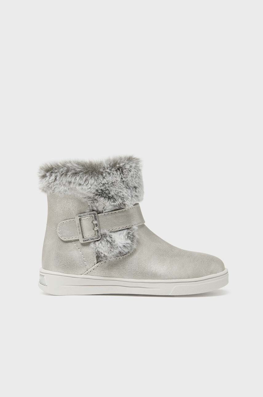 E-shop Dětské zimní boty Mayoral stříbrná barva