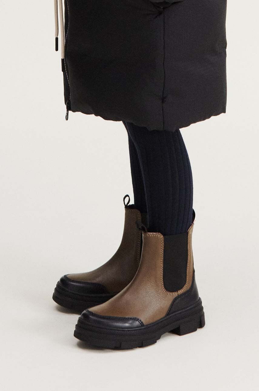 Dětské kožené kotníkové boty Liewood béžová barva - béžová - Svršek: Přírodní kůže Podrážka: Um