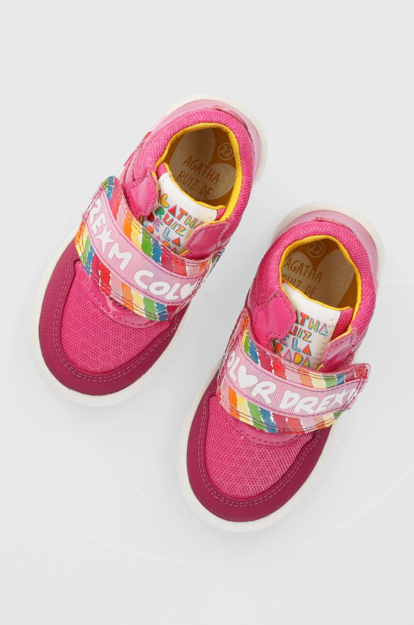 E-shop Dětské sneakers boty Agatha Ruiz de la Prada fialová barva