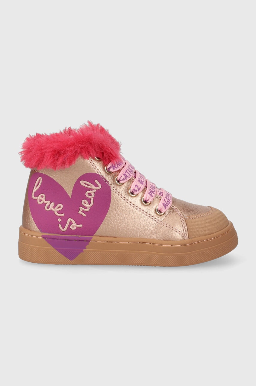 Agatha Ruiz de la Prada cizme de iarna pentru copii culoarea auriu Agatha Ruiz de la Prada cizme de iarna pentru copii culoarea auriu