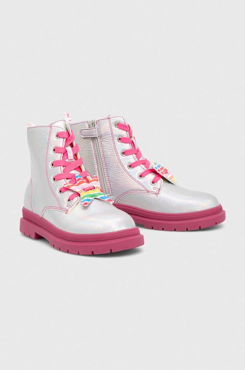 

Детские ботинки Agatha Ruiz de la Prada цвет серебрянный