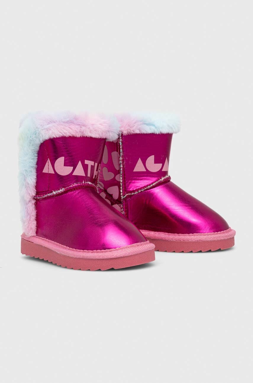 Дитячі чоботи Agatha Ruiz de la Prada колір рожевий