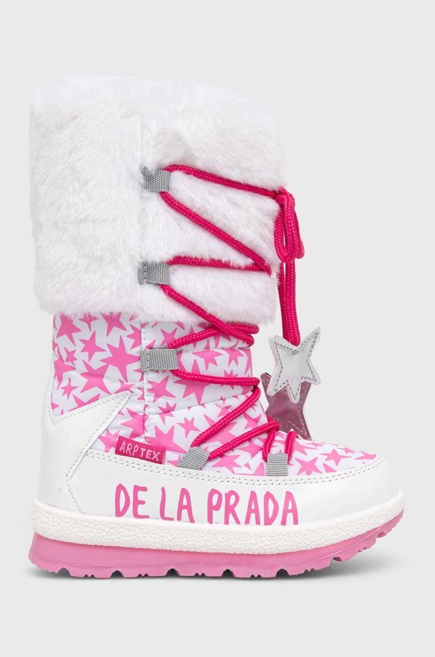 Agatha Ruiz de la Prada cizme de iarna copii culoarea alb