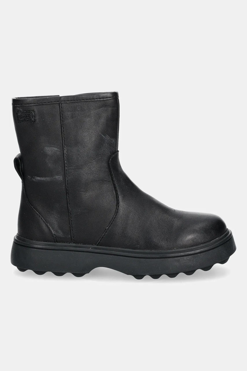 Дитячі шкіряні черевики Camper K900304 Norte Kids колір чорний