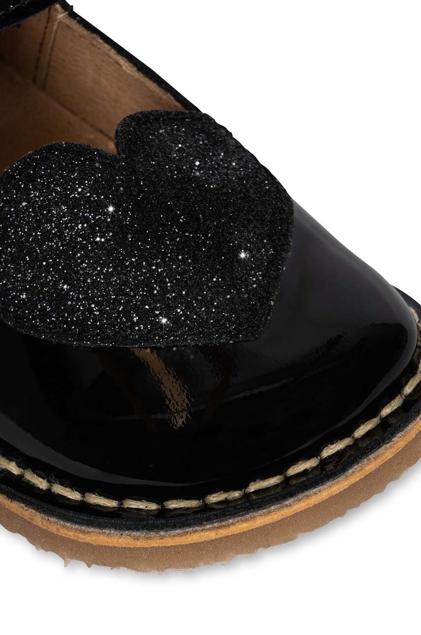 Детские кожаные балетки Konges Sløjd цвет чёрный Детские кожаные балетки Konges Sløjd цвет чёрный