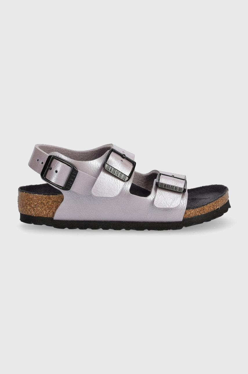 Детские сандалии Birkenstock Milano цвет фиолетовый Детские сандалии Birkenstock Milano цвет фиолетовый