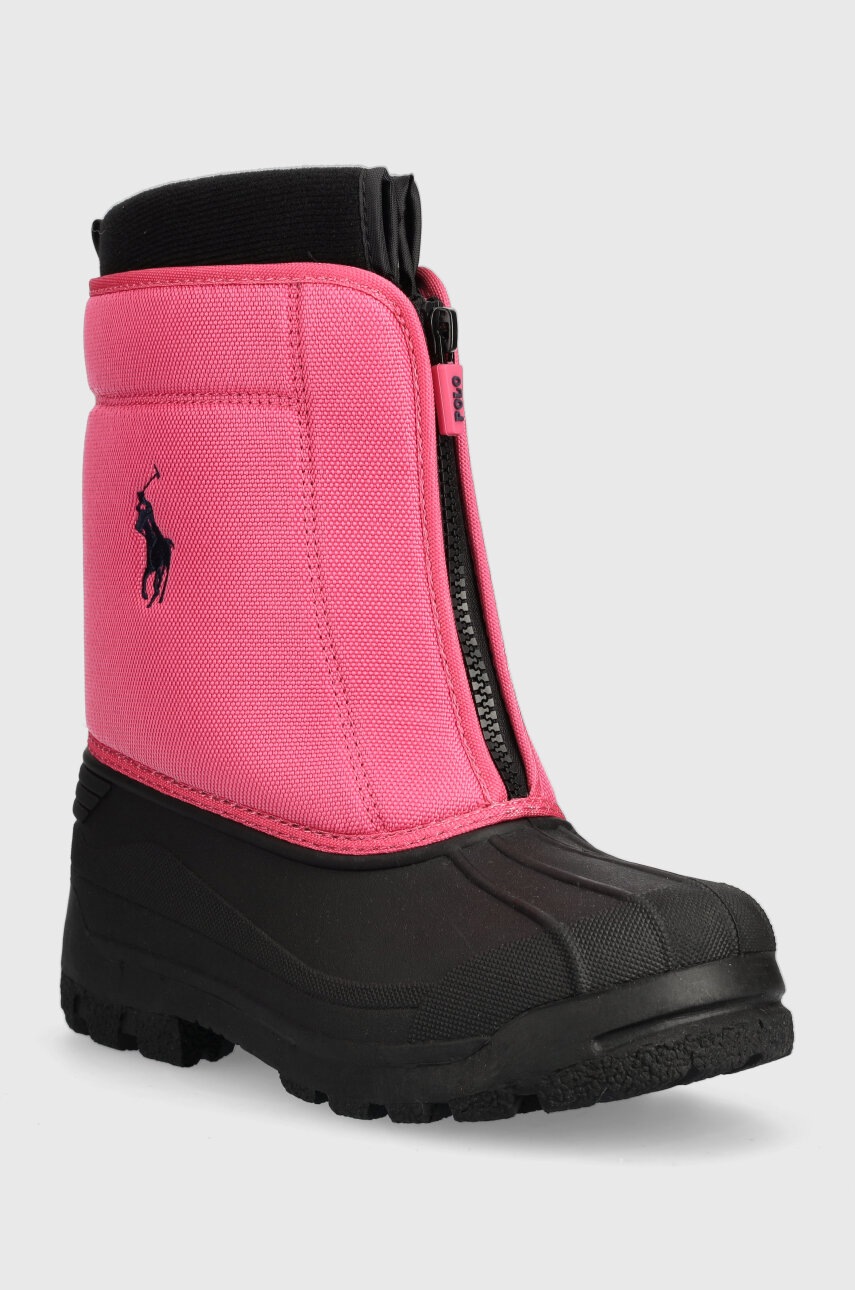 Дитячі чоботи Polo Ralph Lauren колір фіолетовий