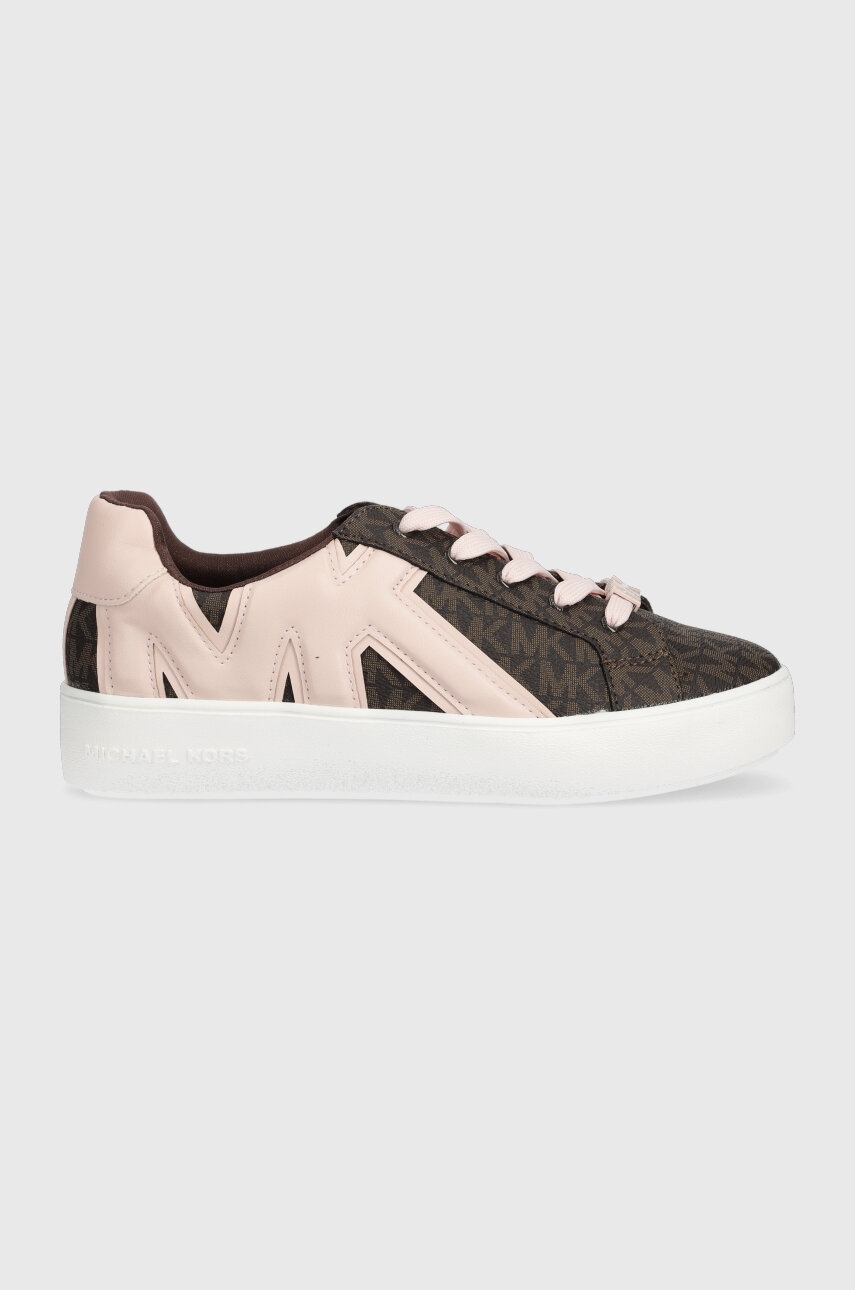 Levně Dětské sneakers boty Michael Kors hnědá barva