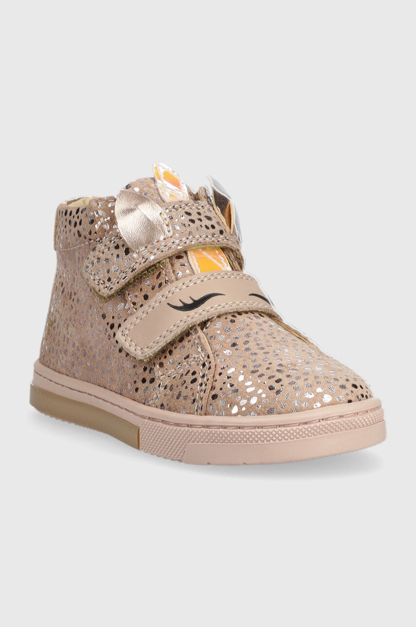 Детские замшевые полуботинки Primigi цвет бежевый