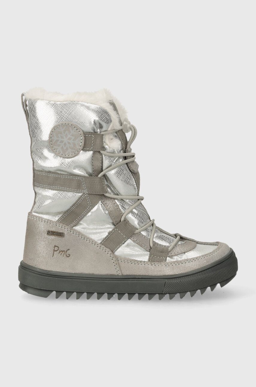 Dětské zimní boty Primigi stříbrná barva - stříbrná - Svršek: Textilní materiál