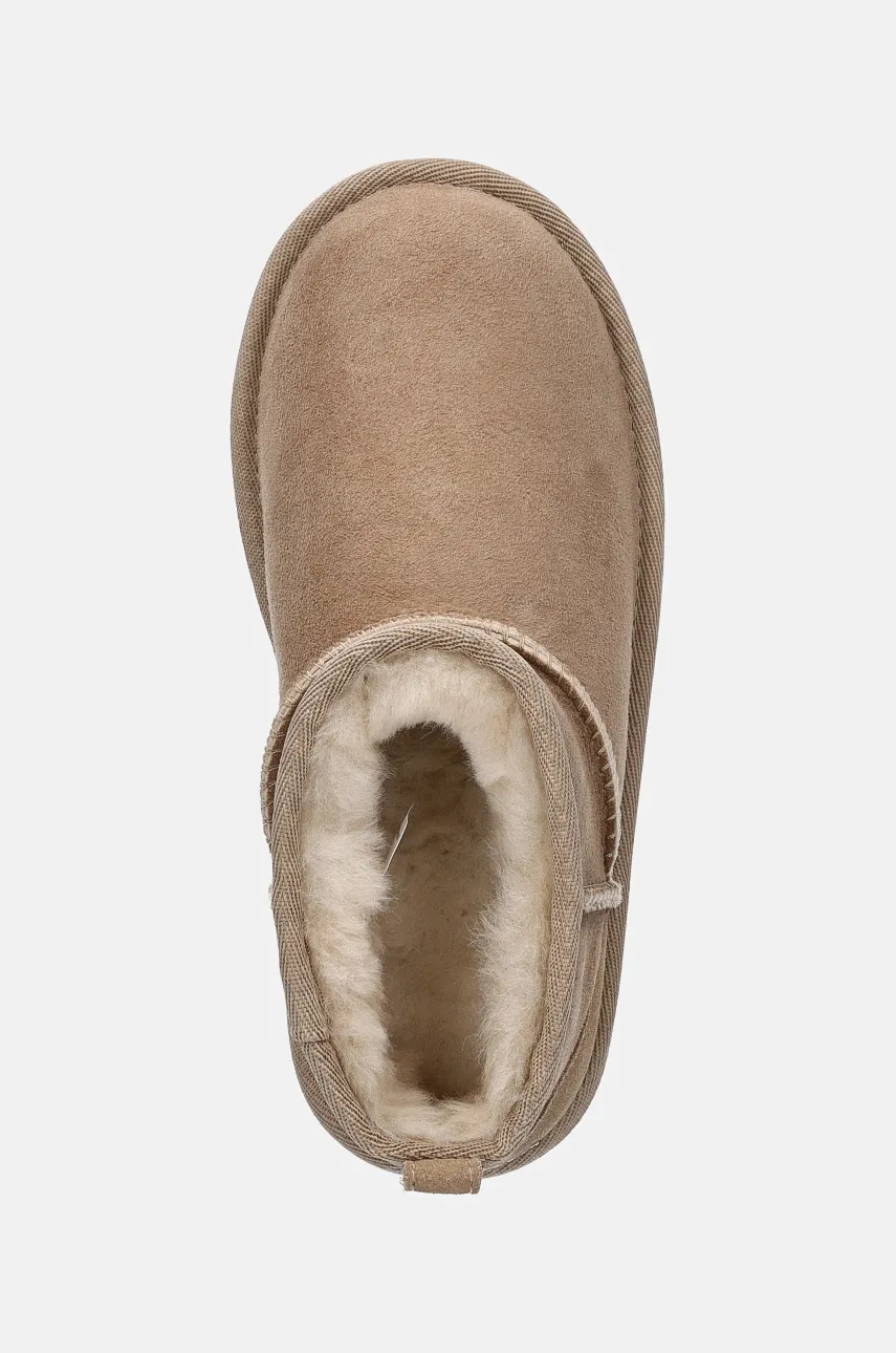 Dětské semišové sněhule UGG KIDS CLASSIC ULTRA MINI