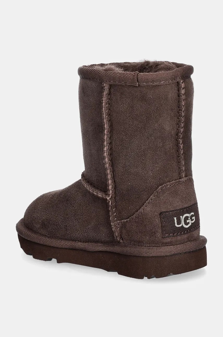 UGG gyerek hócipő velúrból T CLASSIC II barna termék 2. képe