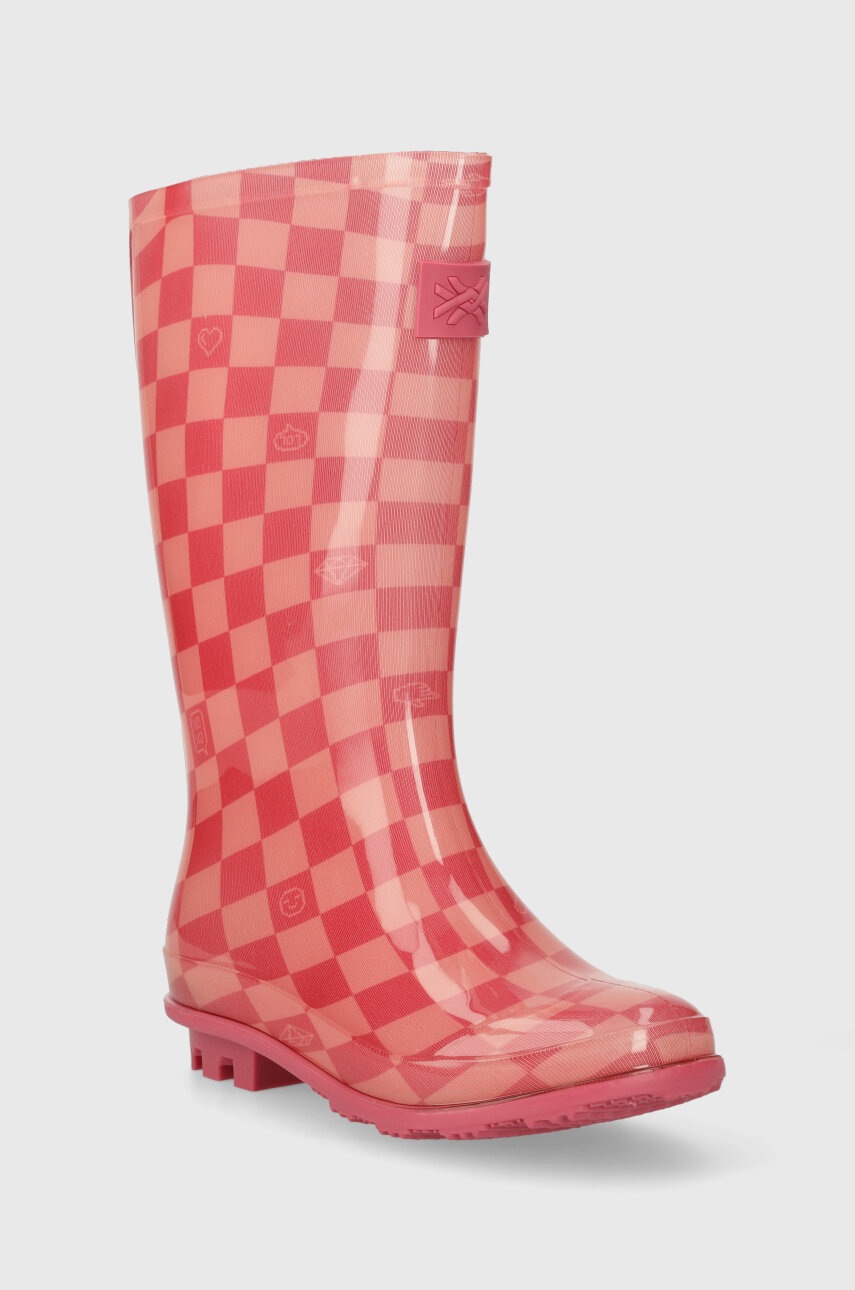 Детские резиновые сапоги United Colors of Benetton цвет розовый в Ужгороде Детские резиновые сапоги United Colors of Benetton цвет розовый в Ужгороде