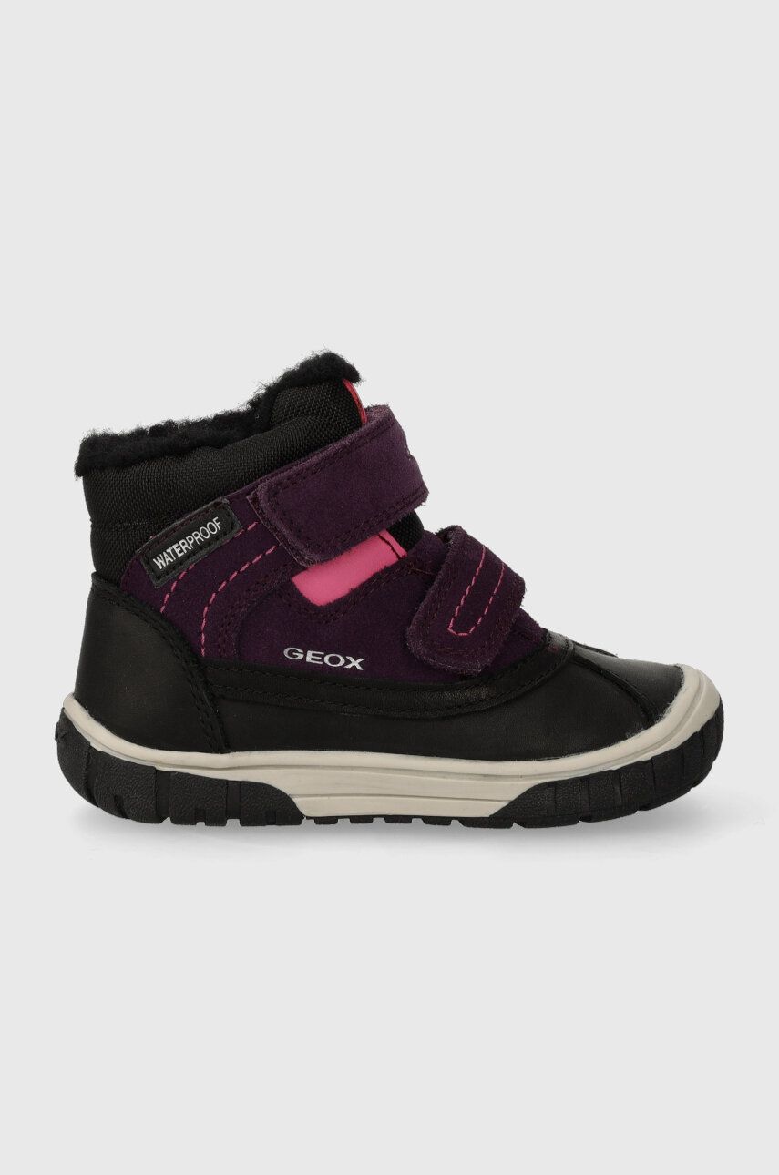 Geox cizme de iarna pentru copii B262LD 022FU B OMAR WPF culoarea violet
