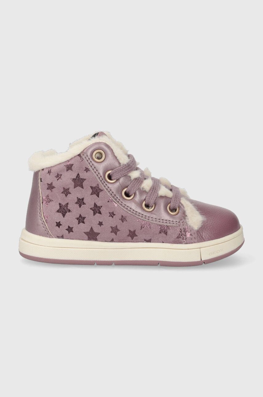 Geox sneakers pentru copii B364AD 007NF B TROTTOLA culoarea roz