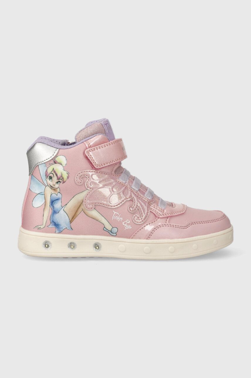 Levně Dětské sneakers boty Geox x Disney růžová barva
