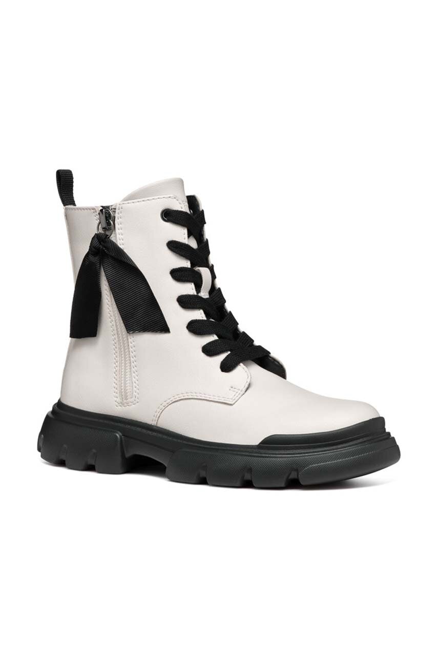 Geox bocanci copii culoarea alb