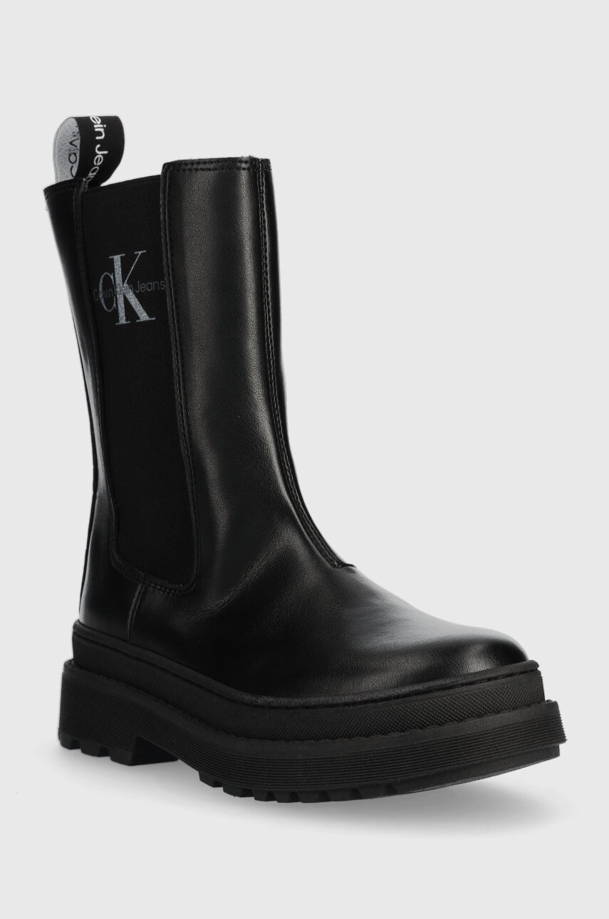 Детские ботинки Calvin Klein Jeans цвет чёрный