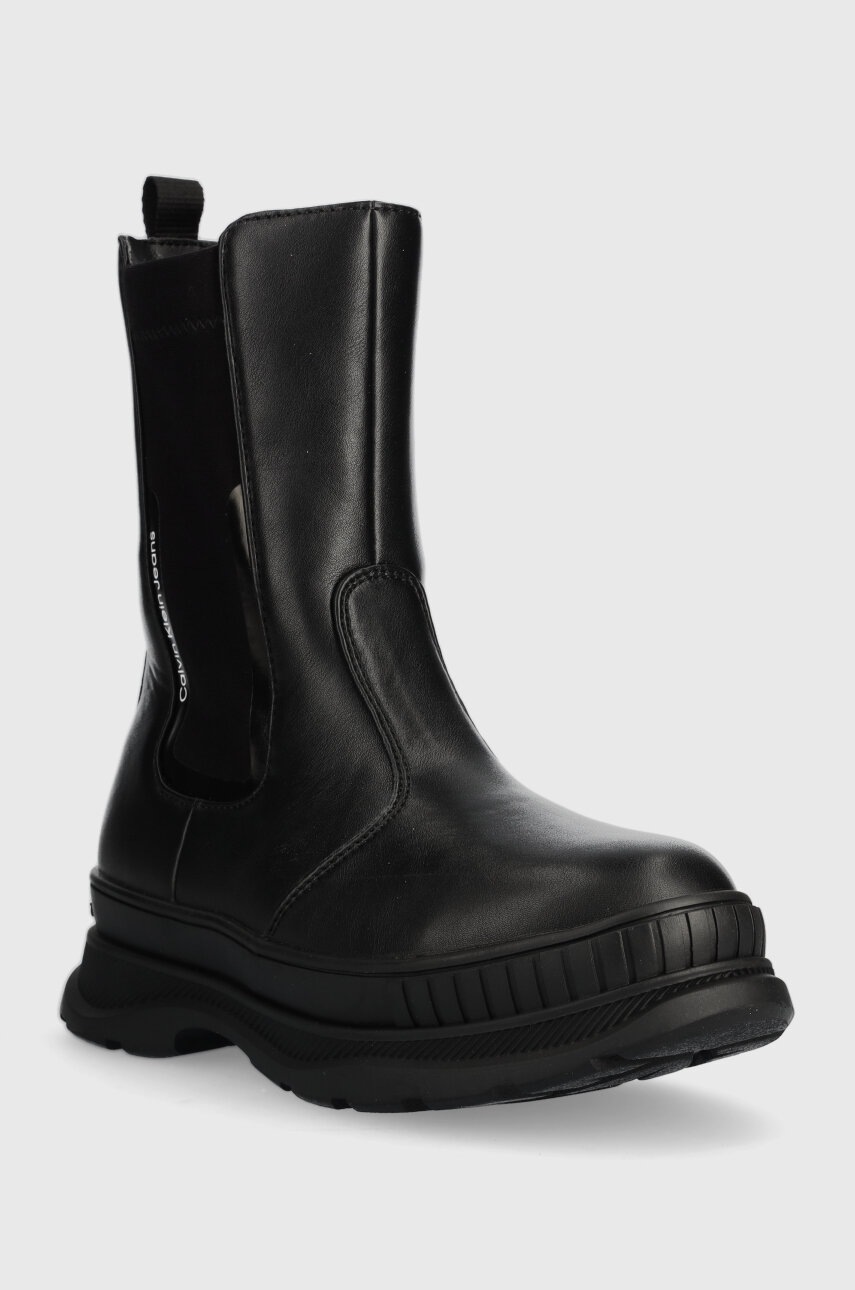 Детские ботинки Calvin Klein Jeans цвет чёрный