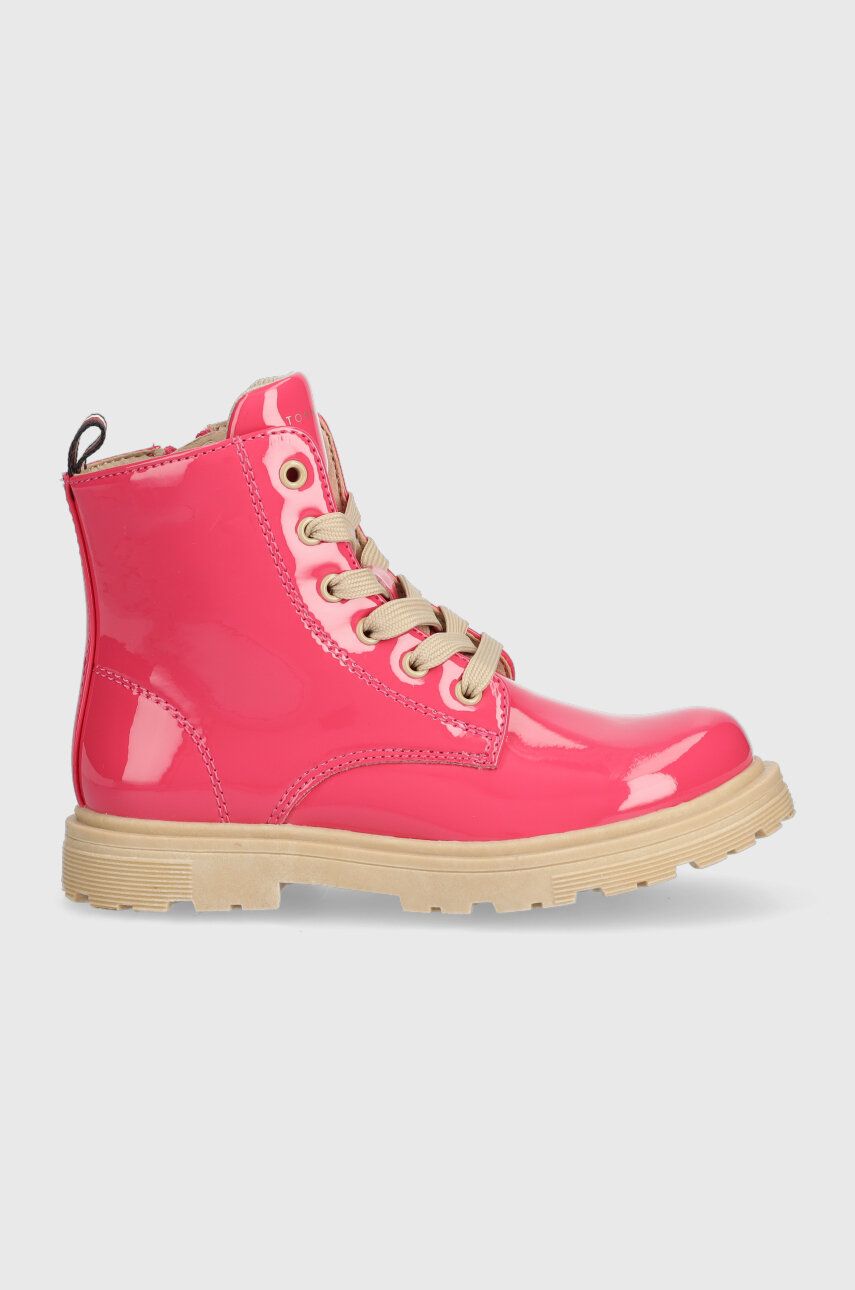 Levně Dětské boty Tommy Hilfiger růžová barva