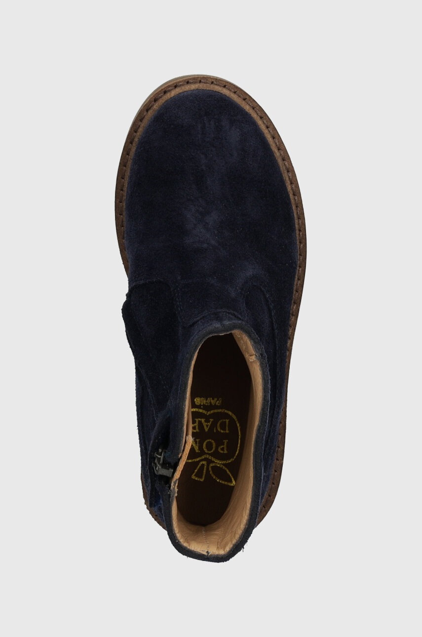 Pom D'api Detské semišové topánky Pom D'api SISTER BOOTS (obrázok 4)