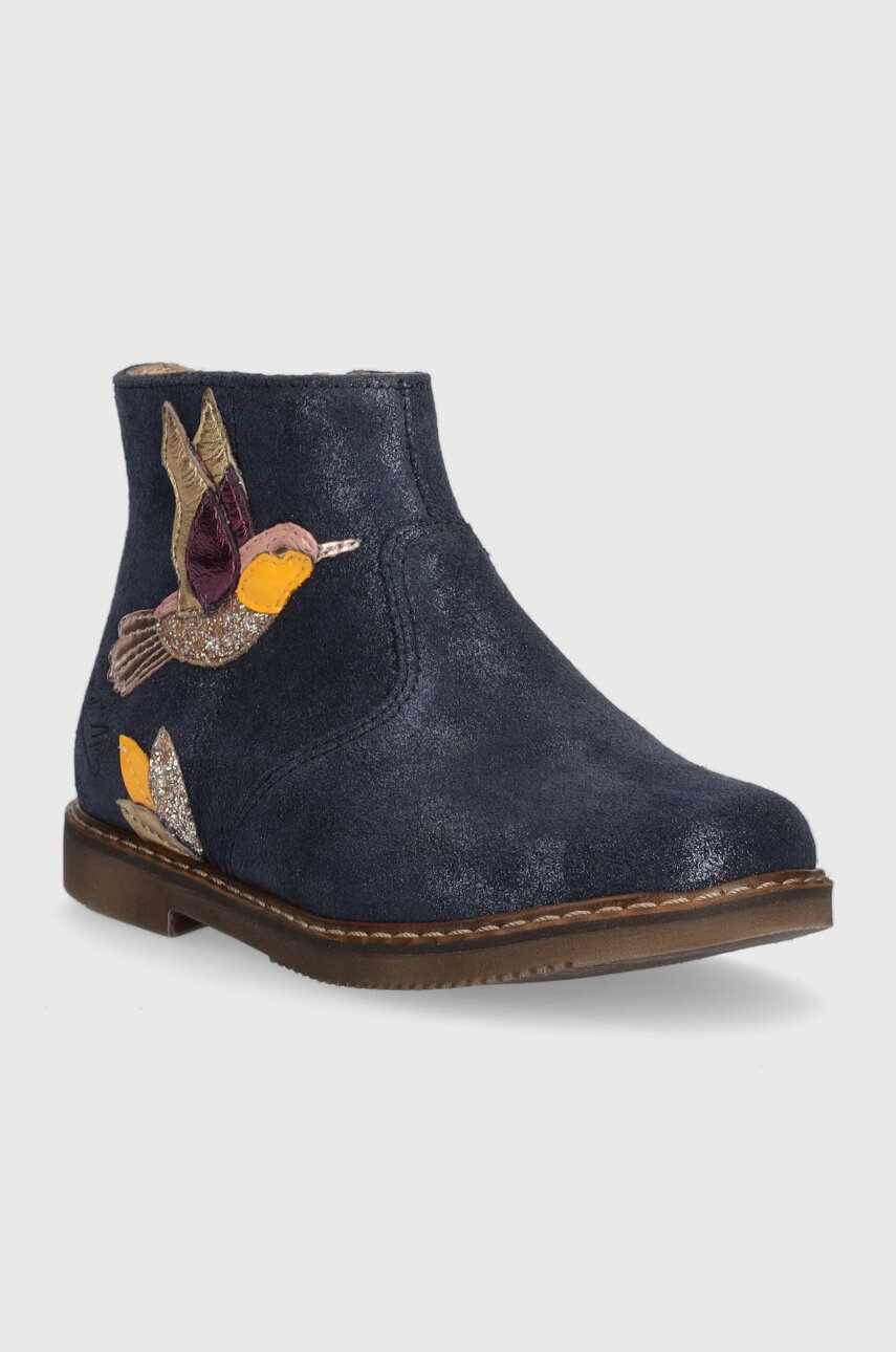 Дитячі замшеві черевики Pom D'api CITY COLIBRI