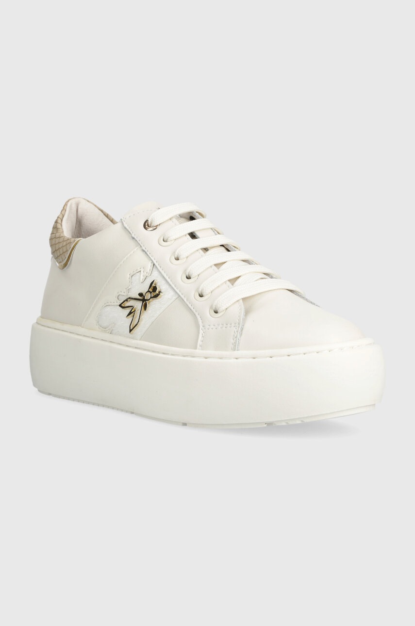 Детские кожаные кроссовки Patrizia Pepe цвет белый Детские кожаные кроссовки Patrizia Pepe цвет белый