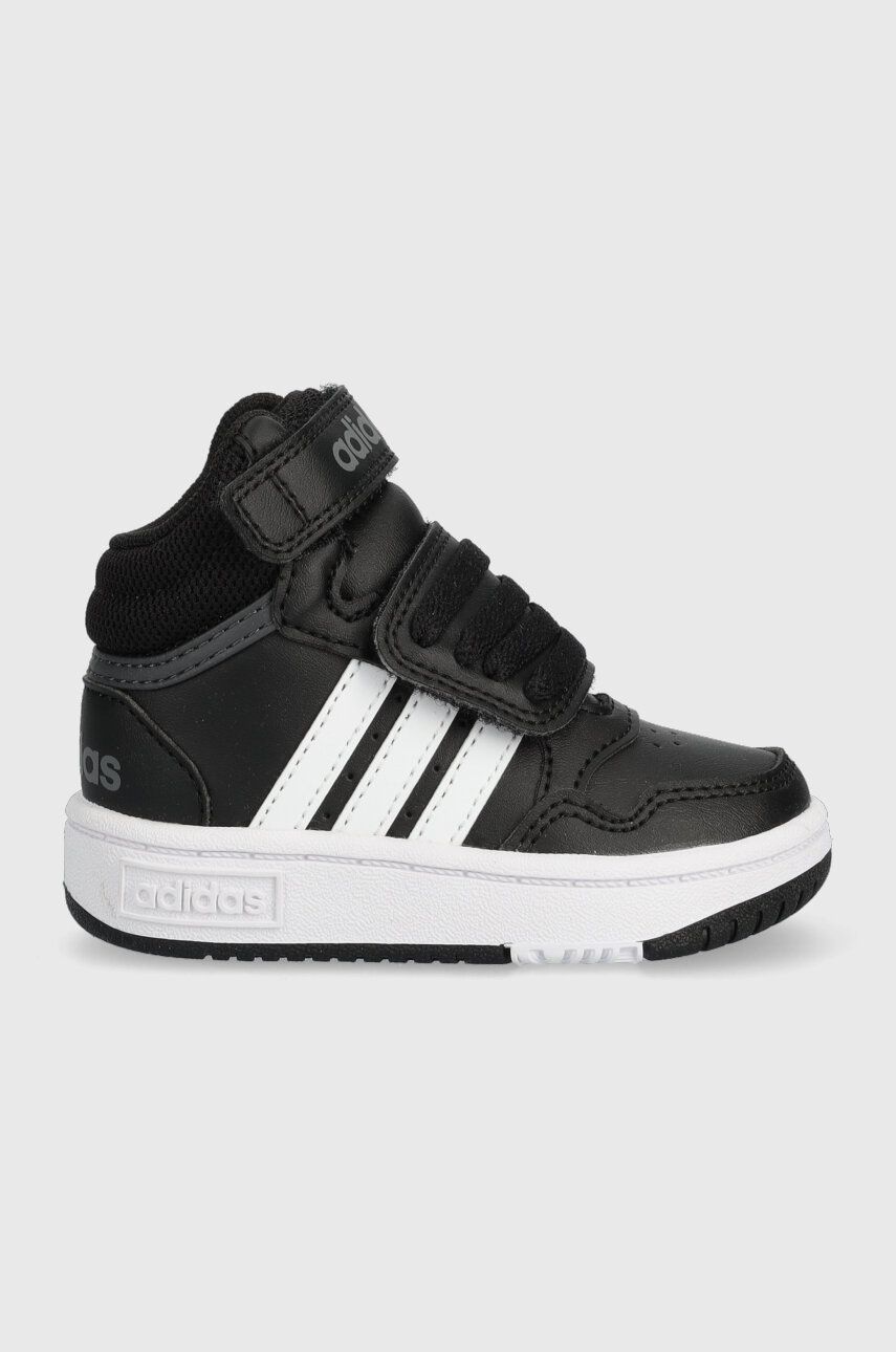 E-shop Dětské sneakers boty adidas Originals HOOPS MID 3. AC I černá barva