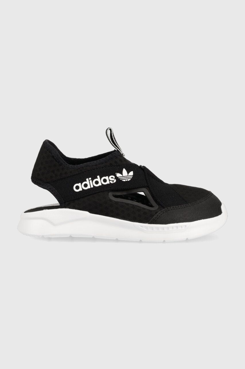 Dětské sandály adidas Originals 36 SANDAL C černá barva - černá -  Svršek: Umělá hmota