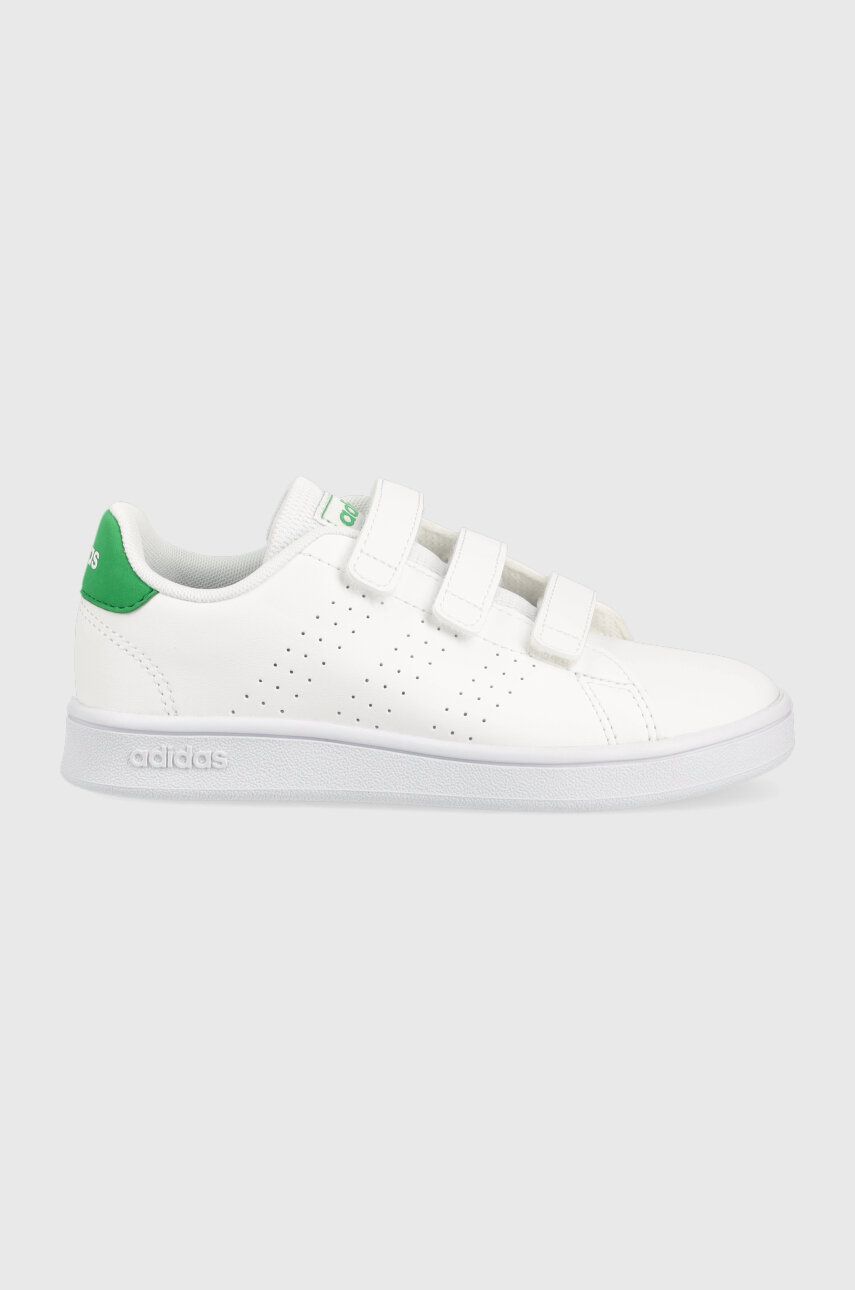 adidas sneakers pentru copii ADVANTAGE culoarea alb