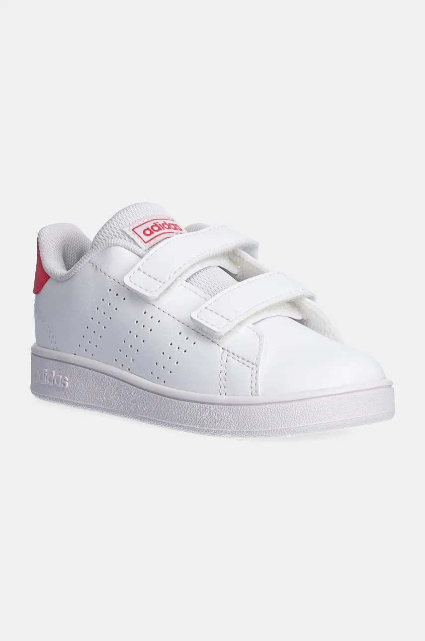 adidas sneakers pentru copii ADVANTAGE culoarea alb