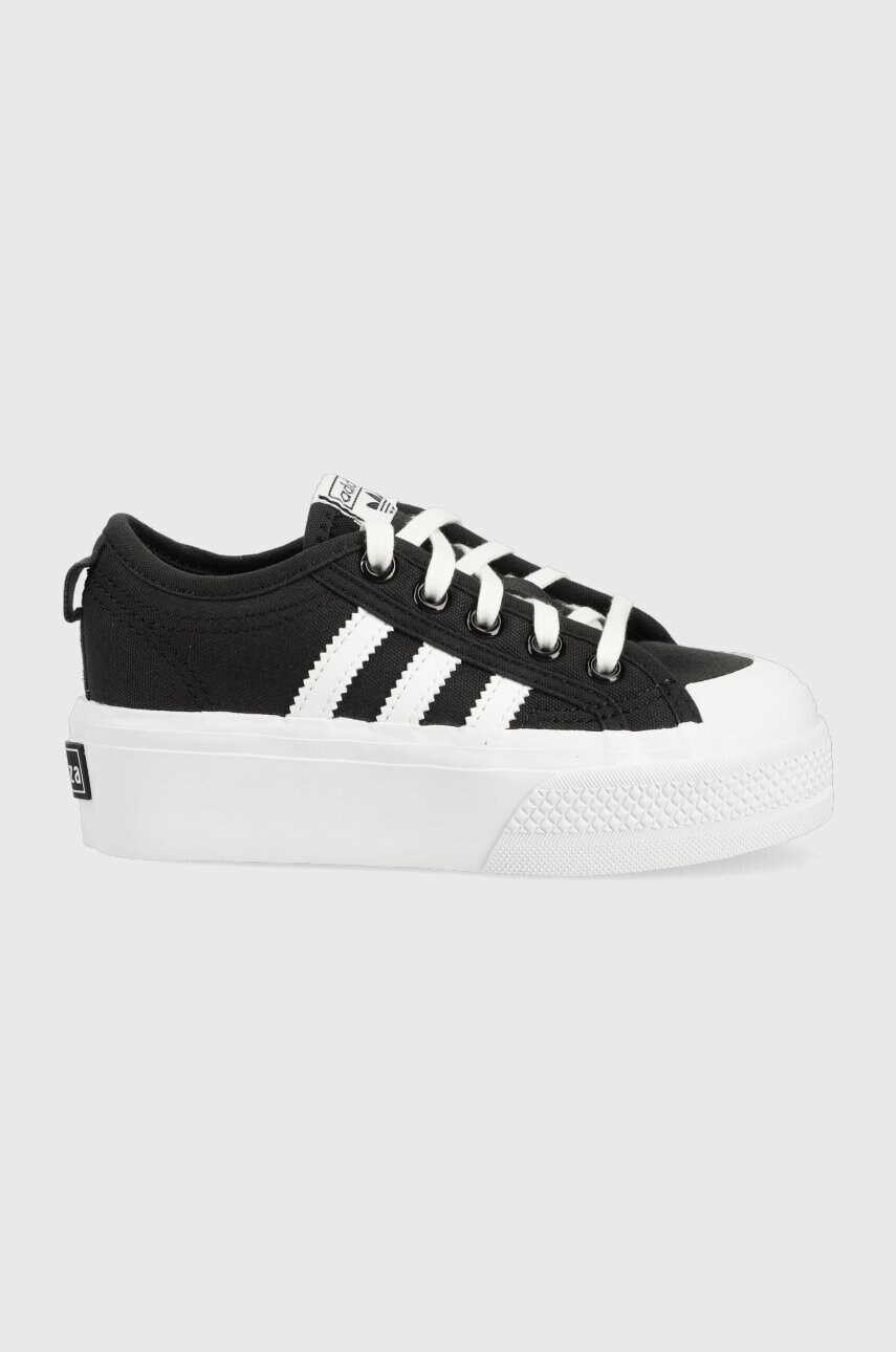 adidas Originals tenisi copii NIZZA PLATFORM C culoarea negru