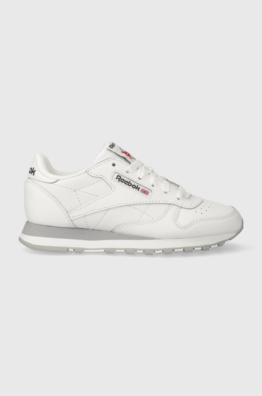 Dětské sneakers boty Reebok Classic CL LTHR bílá barva