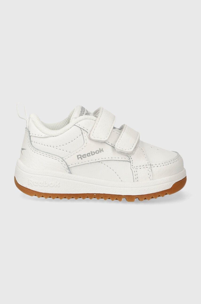 Dětské sneakers boty Reebok Classic CLASP LOW bílá barva - bílá - Svršek: Umělá hmota
